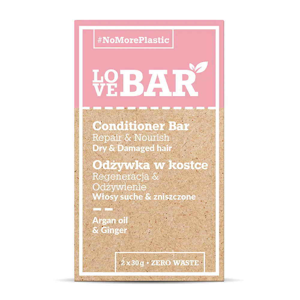 Love Bar Odżywka w kostce odżywcza Argan Oil+Imbir 60 g 
