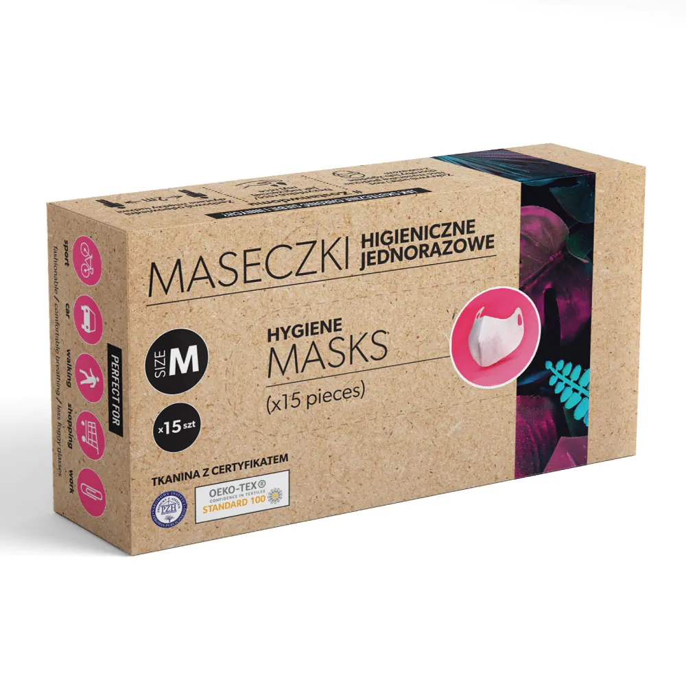 Maseczki ochronne 100 szt rozmiar M