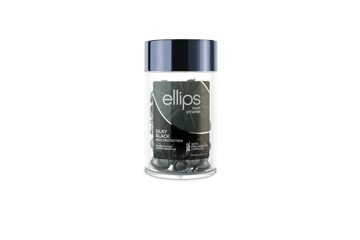 ELLIPS SILKY BLACK PRO KERATIN KAPS.50 SZT