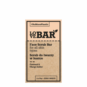 LOVE BAR Scrub do twarzy płatki owsiane + masło mango
