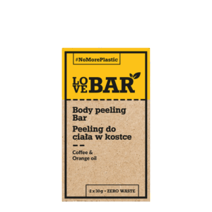 LOVE BAR Kostka myjąca / peeling Coffee, Orange