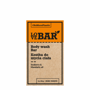 LOVE BAR Kostka myjąca Rokitnik + Olej z mandarynek